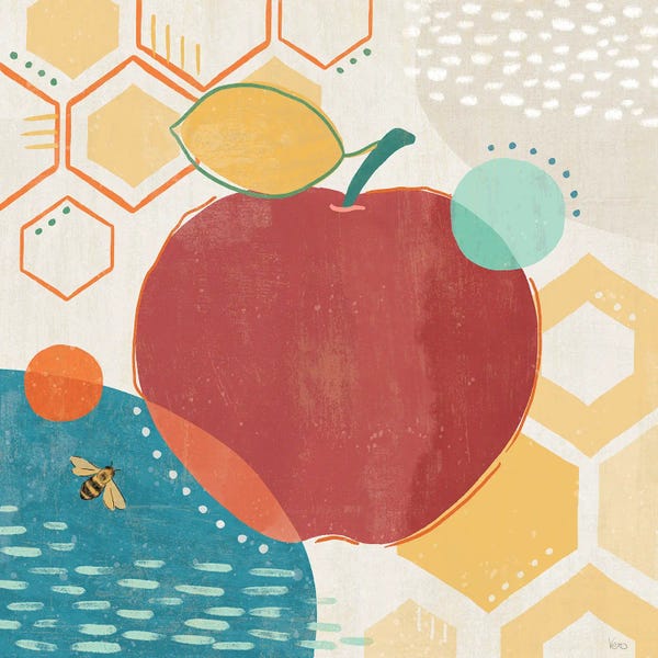 Bees: Fruit Frenzy V by Veronique Charron