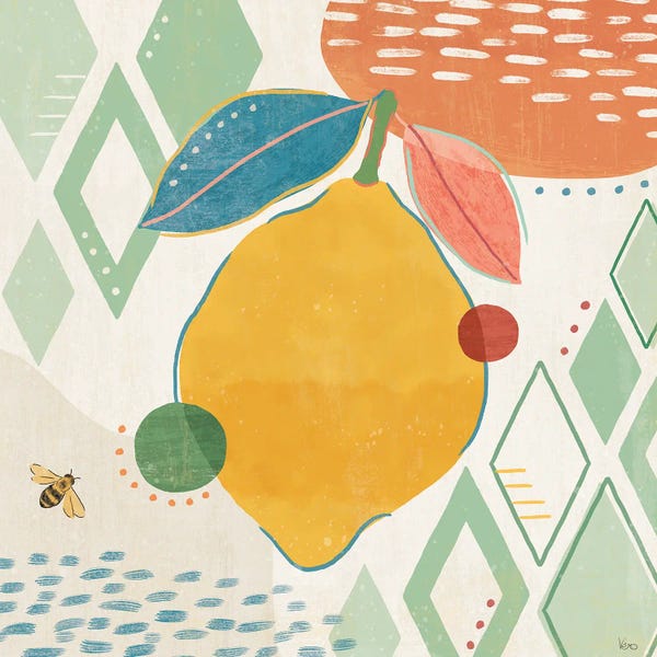 Bees: Fruit Frenzy VI by Veronique Charron