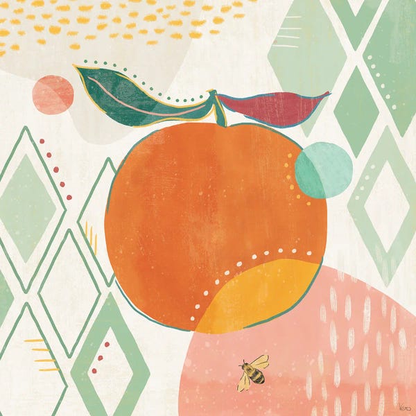 Bees: Fruit Frenzy VII by Veronique Charron