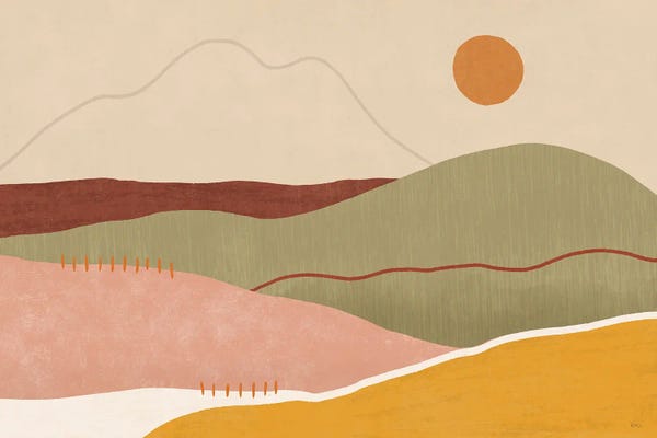 Hillsides: Warmscape II by Veronique Charron