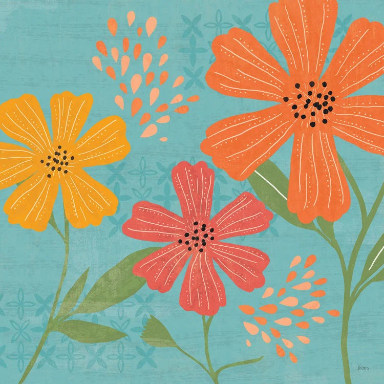 Mod Floral III (No Lines) by Veronique Charron wall art