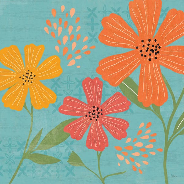 Veronique Charron: Mod Floral III (No Lines) by Veronique Charron