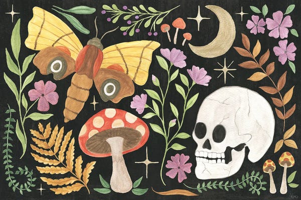 Mushrooms: Spooky Chic I by Veronique Charron