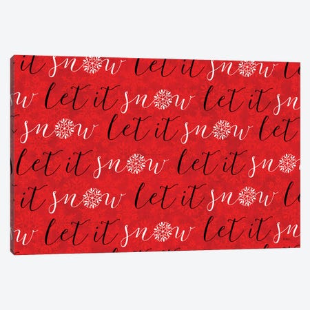 Holiday Charms V Red Canvas Print #VCH46} by Veronique Charron Canvas Wall Art