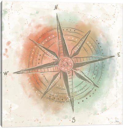 Explore the World II Canvas Art Print - Compasses