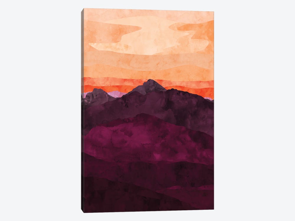 Purple Mountain at Sunset by Van Credi 1-piece Canvas Artwork