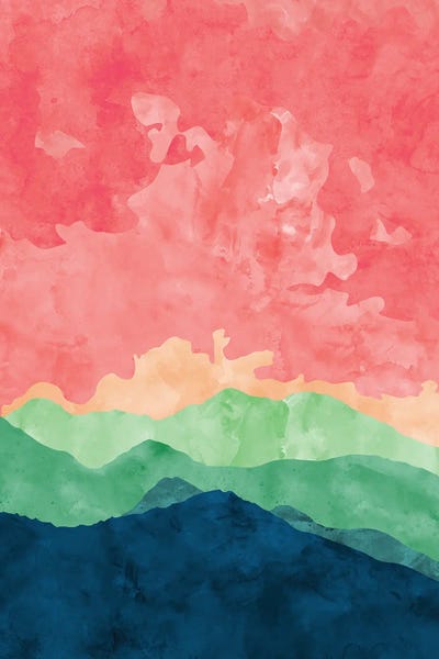 Green Mountains by Van Credi canvas print