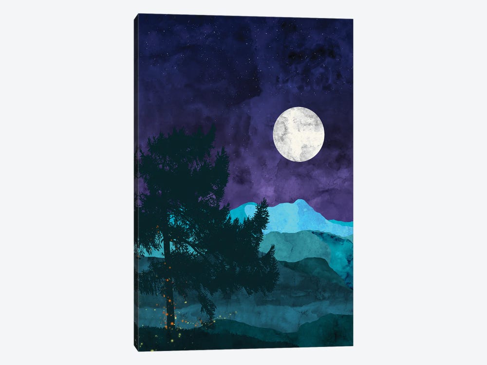 Nocturnal Mountains by Van Credi 1-piece Canvas Artwork