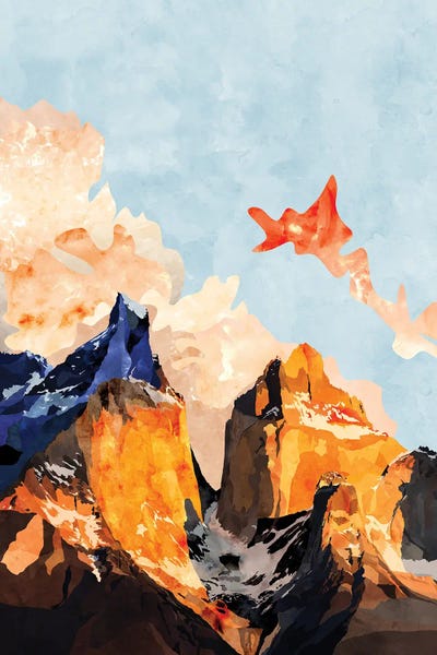 Clouded Mountains by Van Credi canvas print