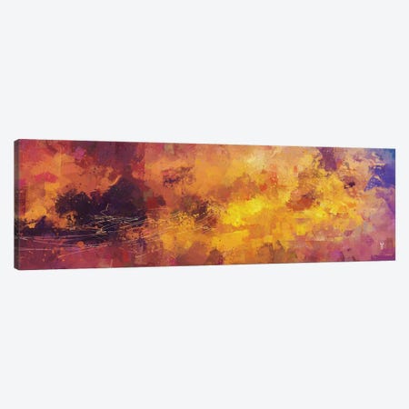 Red and Yellow Abstract Canvas Print #VCR19} by Van Credi Canvas Wall Art