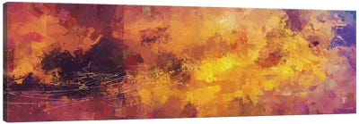 Red and Yellow Abstract Canvas Art Print - Van Credi