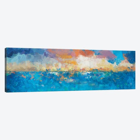 Sunset Seascape I Canvas Print #VCR20} by Van Credi Art Print