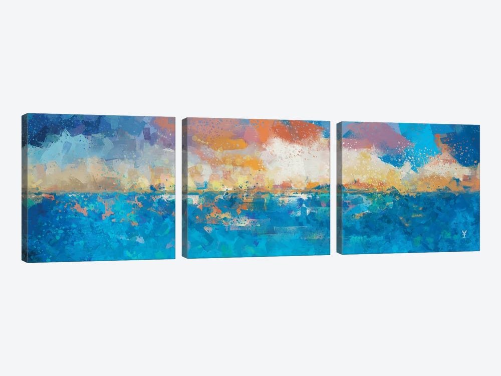 Sunset Seascape I by Van Credi 3-piece Art Print