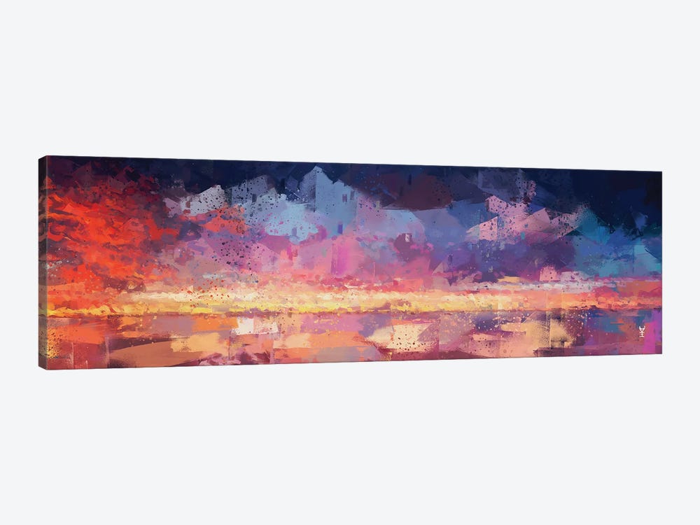 Sunset in the Matrix by Van Credi 1-piece Canvas Artwork
