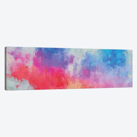 Pink, Red, and  Blue Abstract Canvas Print #VCR26} by Van Credi Canvas Wall Art