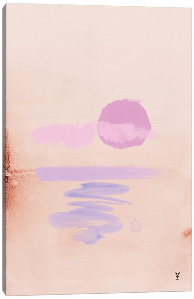 Rose Sunset Canvas Art Print - Van Credi