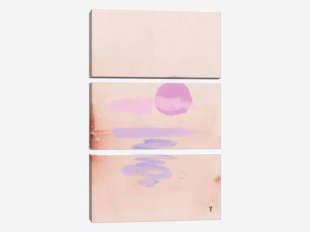 Rose Sunset by Van Credi 3-piece Canvas Art Print