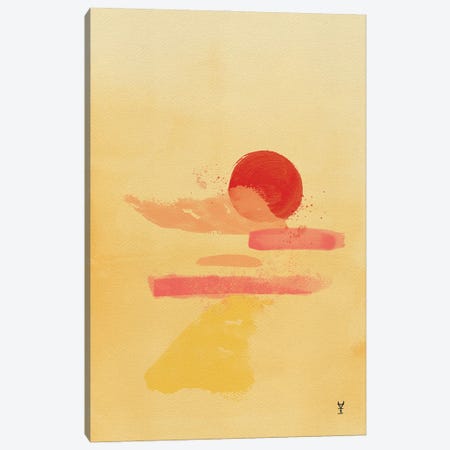 Yellow Sunrise Canvas Print #VCR44} by Van Credi Canvas Wall Art