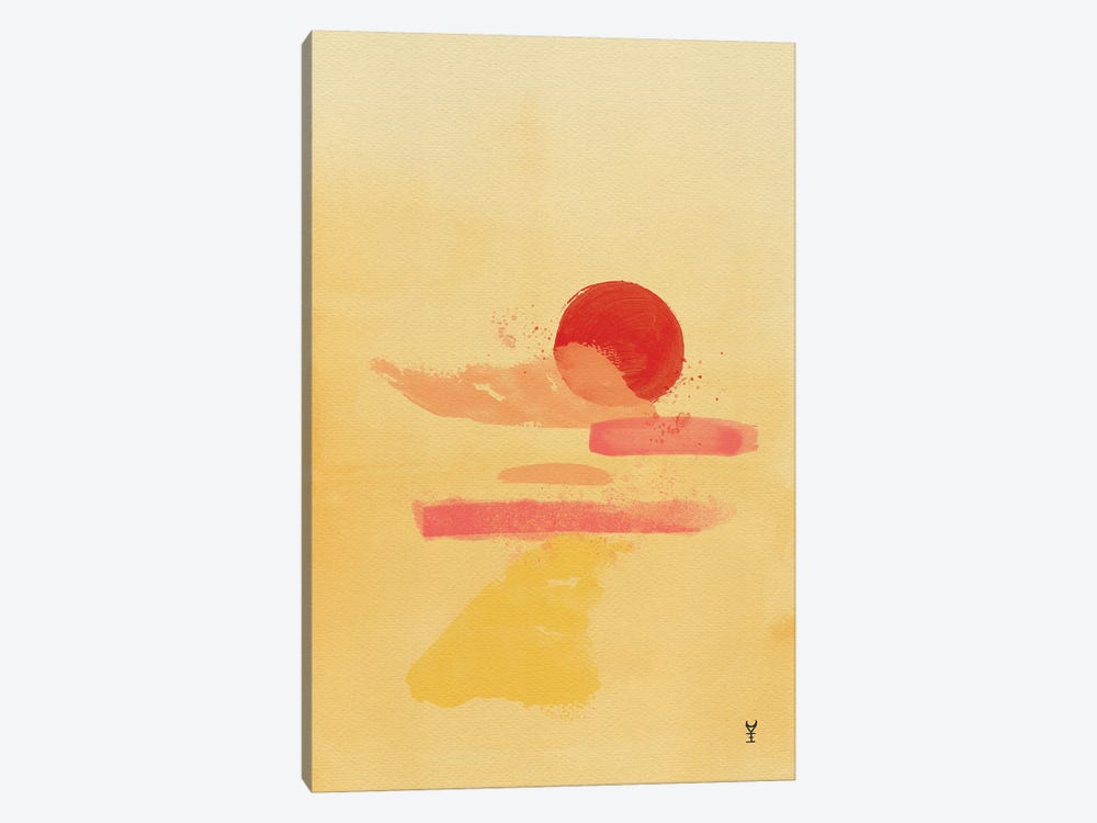 Yellow Sunrise by Van Credi 1-piece Canvas Art Print