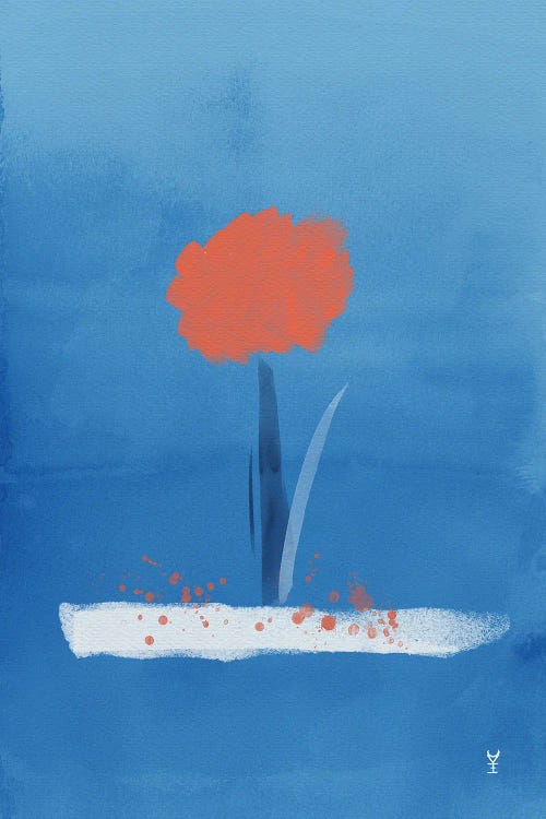 Single Bloom by Van Credi wall art