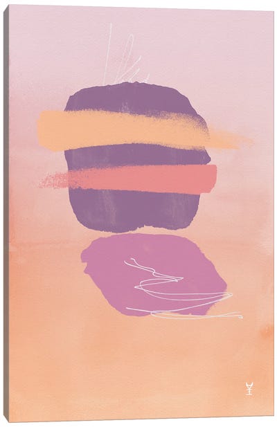 Purple Sunrise Canvas Art Print - Van Credi