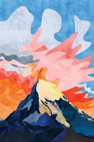 Mountain Sunrises & Sunsets: Mountain at Sunset by Van Credi