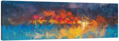 Phoneix Rising Canvas Art Print - Colorful Abstracts