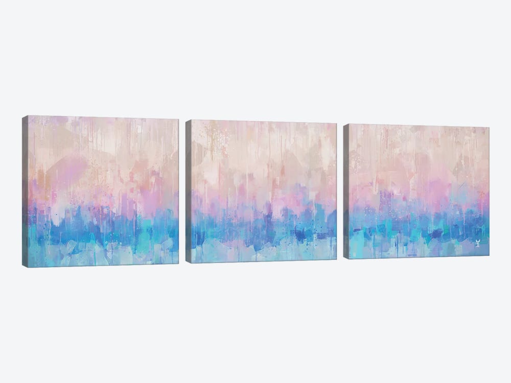 Pastel Rainfall by Van Credi 3-piece Art Print