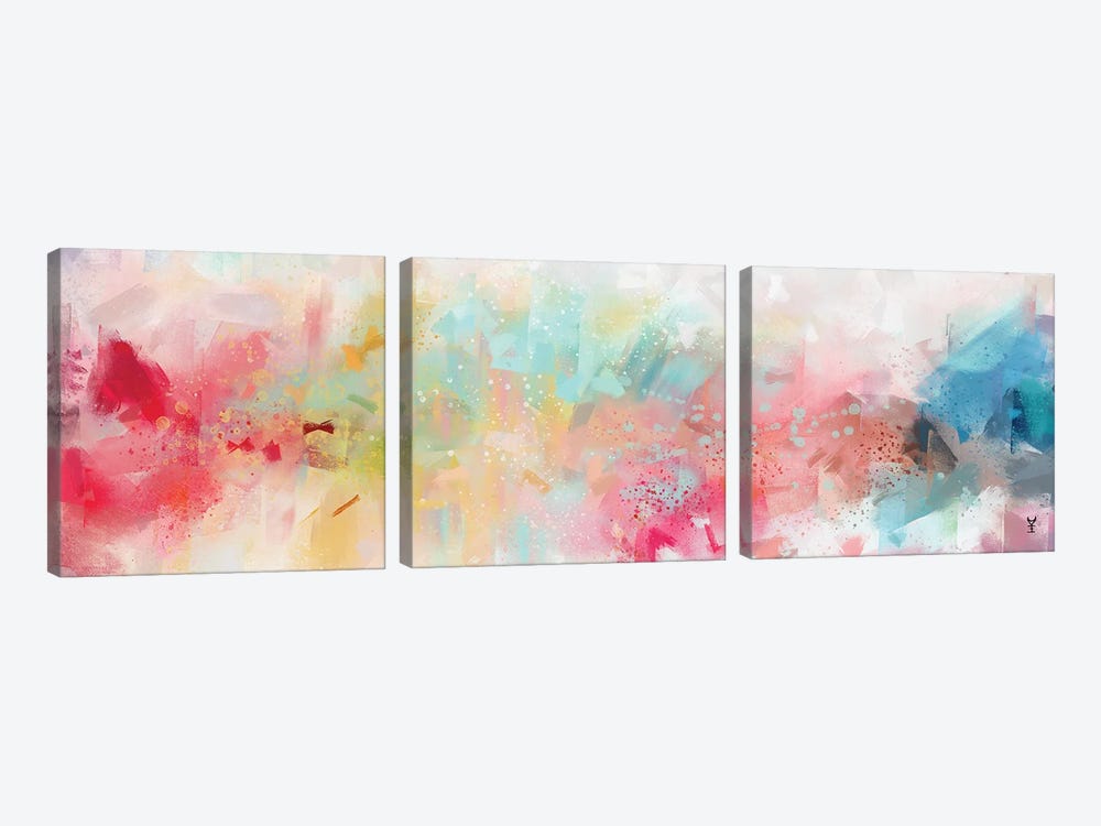 Splash Of Color by Van Credi 3-piece Canvas Print