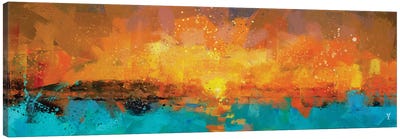 Orange Sunrise Canvas Art Print - Van Credi