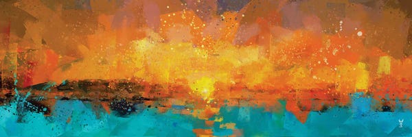 Abstract: Orange Sunrise by Van Credi