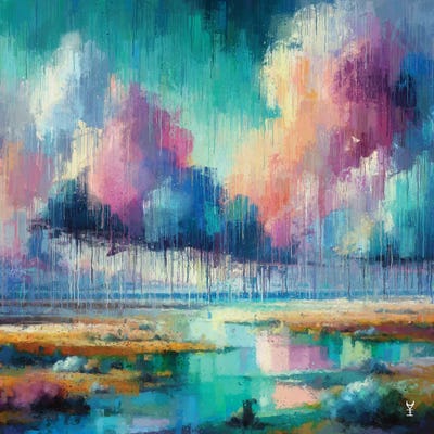 Whispers Of Sky And Water (Collection 3 Of 7) by Van Credi canvas print