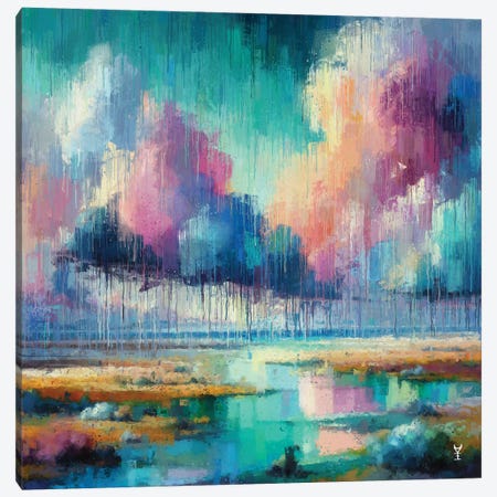 Whispers Of Sky And Water (Collection 3 Of 7) Canvas Print #VCR79} by Van Credi Canvas Artwork