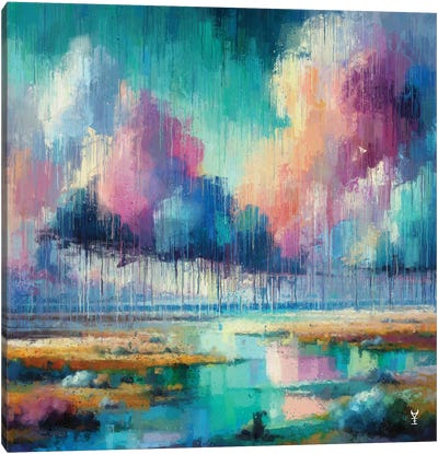 Whispers Of Sky And Water (Collection 3 Of 7) Canvas Art Print - Van Credi