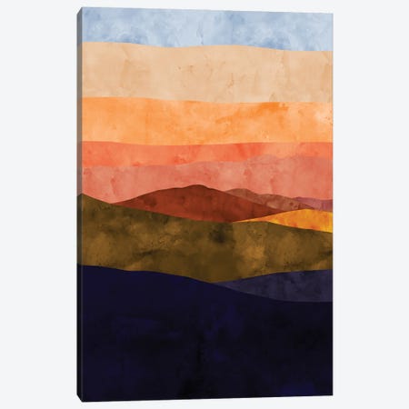 Sunset Ridge Canvas Print #VCR7} by Van Credi Canvas Art Print