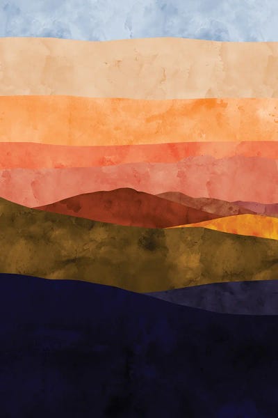 Mountain Sunrises & Sunsets: Sunset Ridge by Van Credi