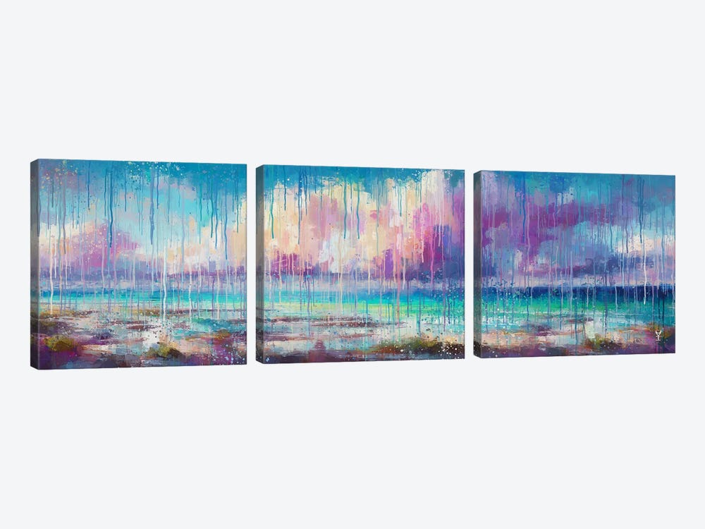 Whispers Of The Shore by Van Credi 3-piece Art Print