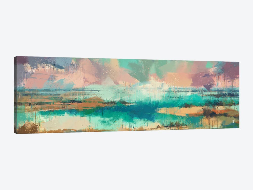 Ephemeral Shores by Van Credi 1-piece Canvas Artwork