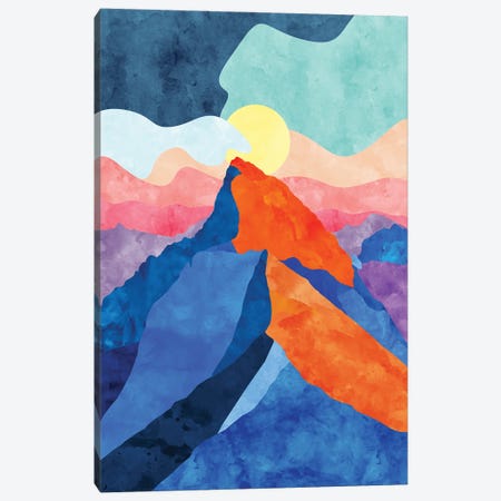 Colorful Mountain Canvas Print #VCR9} by Van Credi Canvas Art