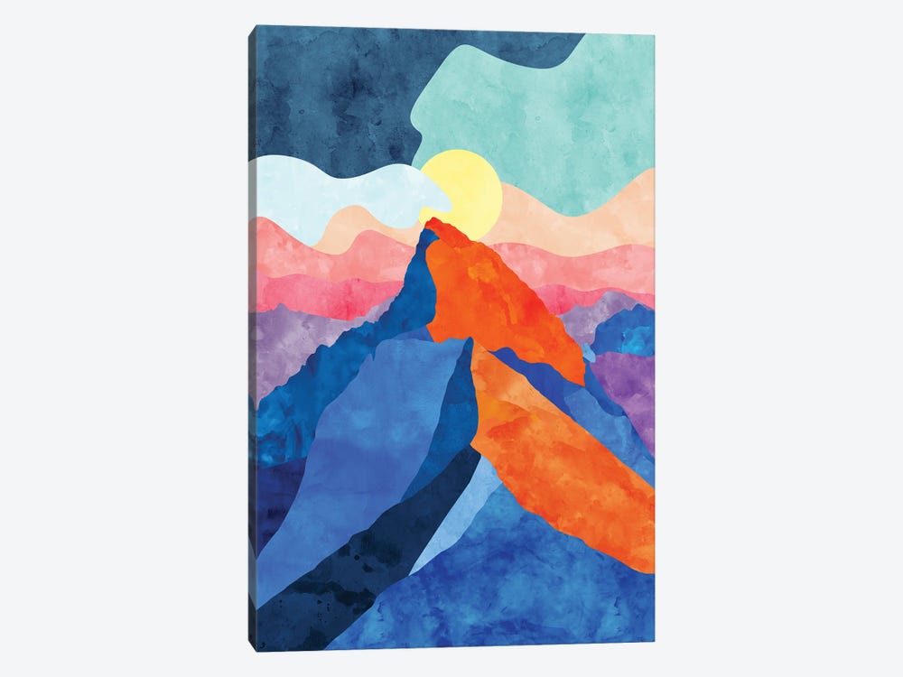 Colorful Mountain by Van Credi 1-piece Canvas Artwork