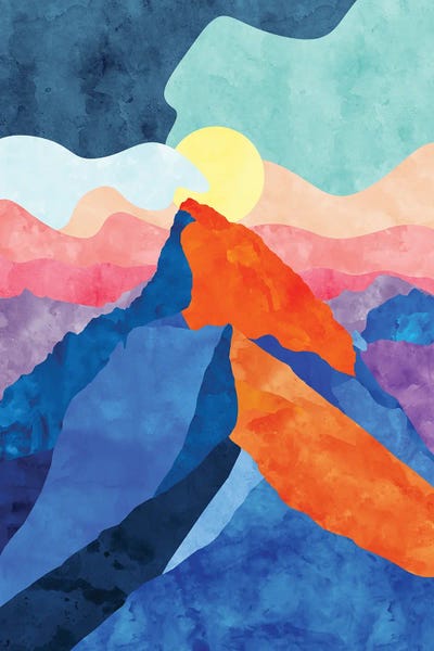 Mountain Sunrises & Sunsets: Colorful Mountain by Van Credi