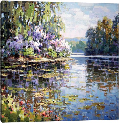 Lake Serenity Canvas Art Print - Water Lilies Collection