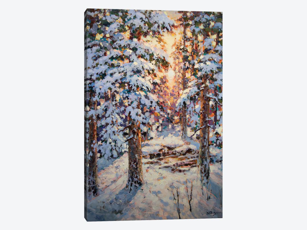 Winter Sunset by Vadim Dolgov 1-piece Canvas Print