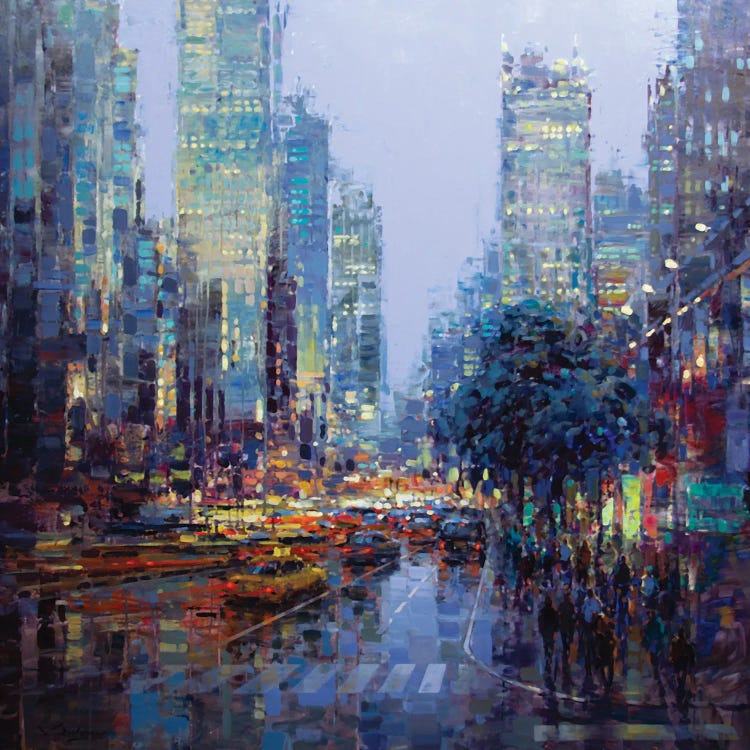 Twilight In The City by Vadim Dolgov wall art