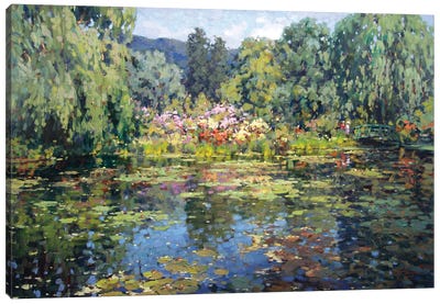 Pond Of Tranquility Canvas Art Print - Vadim Dolgov