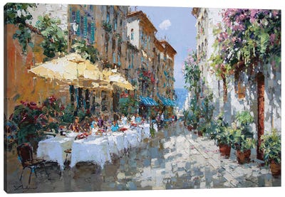 Mediterranean Delight Canvas Art Print - Cafe Art
