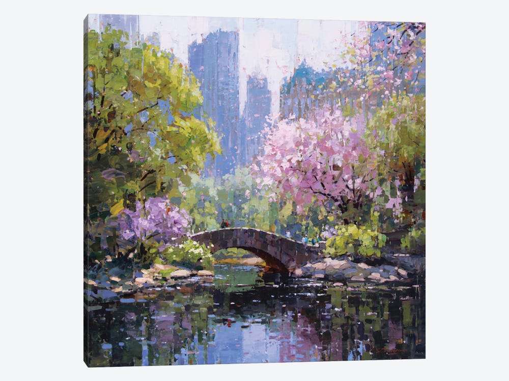 Central Park Blossoms by Vadim Dolgov 1-piece Canvas Print