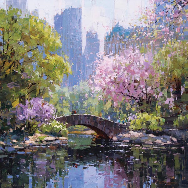 Violet: Central Park Blossoms by Vadim Dolgov