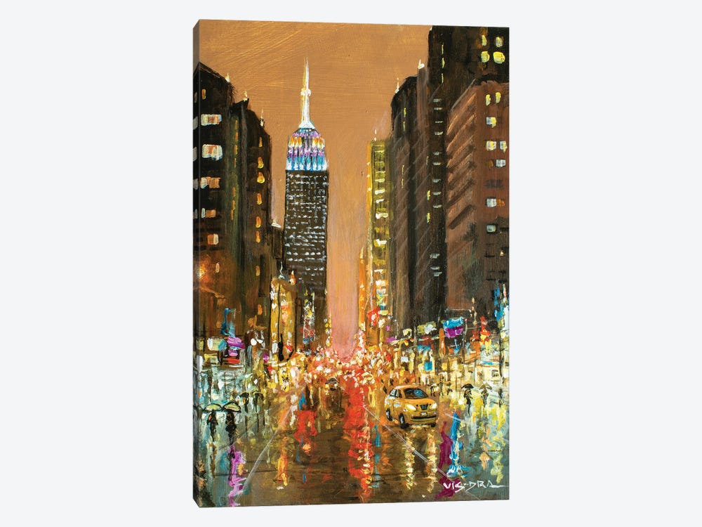 New York City In Rain LIX by Vishalandra Dakur 1-piece Art Print