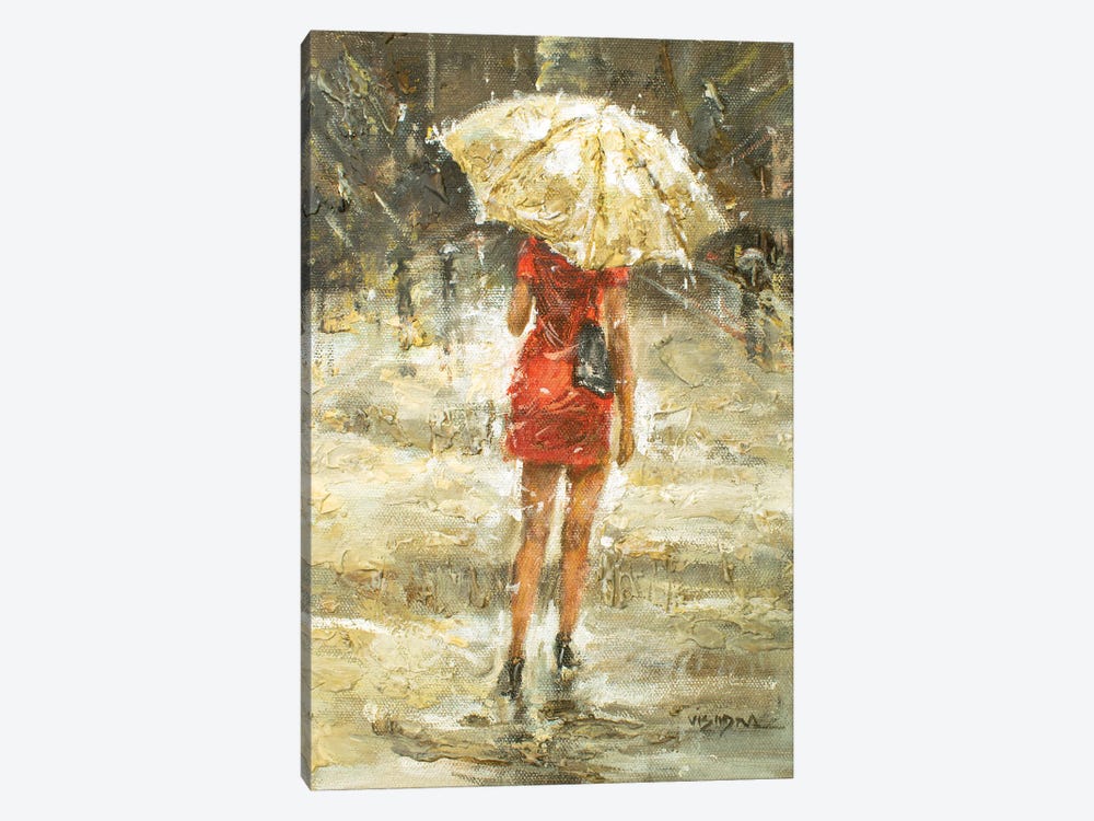 New York City In Rain I by Vishalandra Dakur 1-piece Art Print